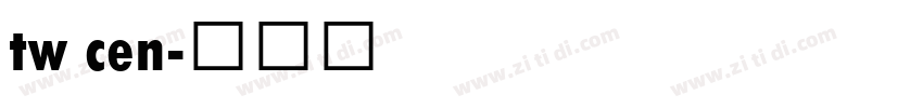 tw cen字体转换